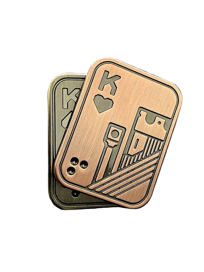 Metal King Playing Card Fidget Slider Engraved – Fidget Toy Store